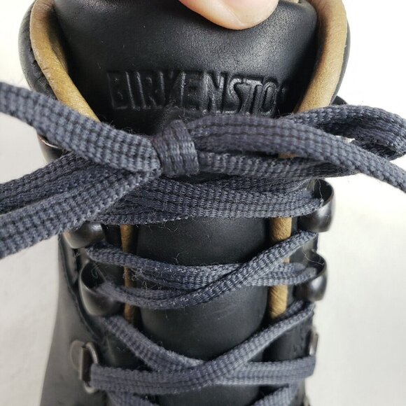 Birkenstock Jackson Leather Boot Womens 6-6.5 EU 37 N Black Ankle Hiking Lace Up - Picture 13 of 14